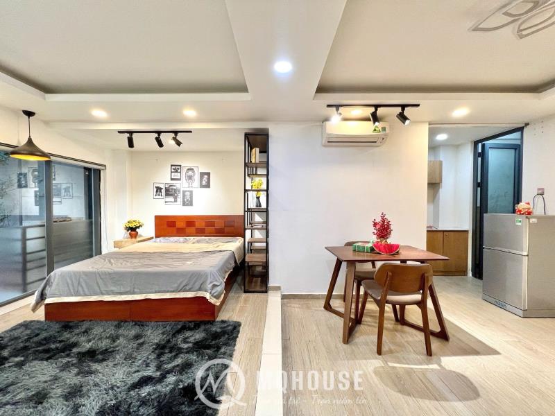 Cho thuê căn hộ 1pn full nội thất cơ bản , ban công – bạch đằng, tân bình - Ảnh 2