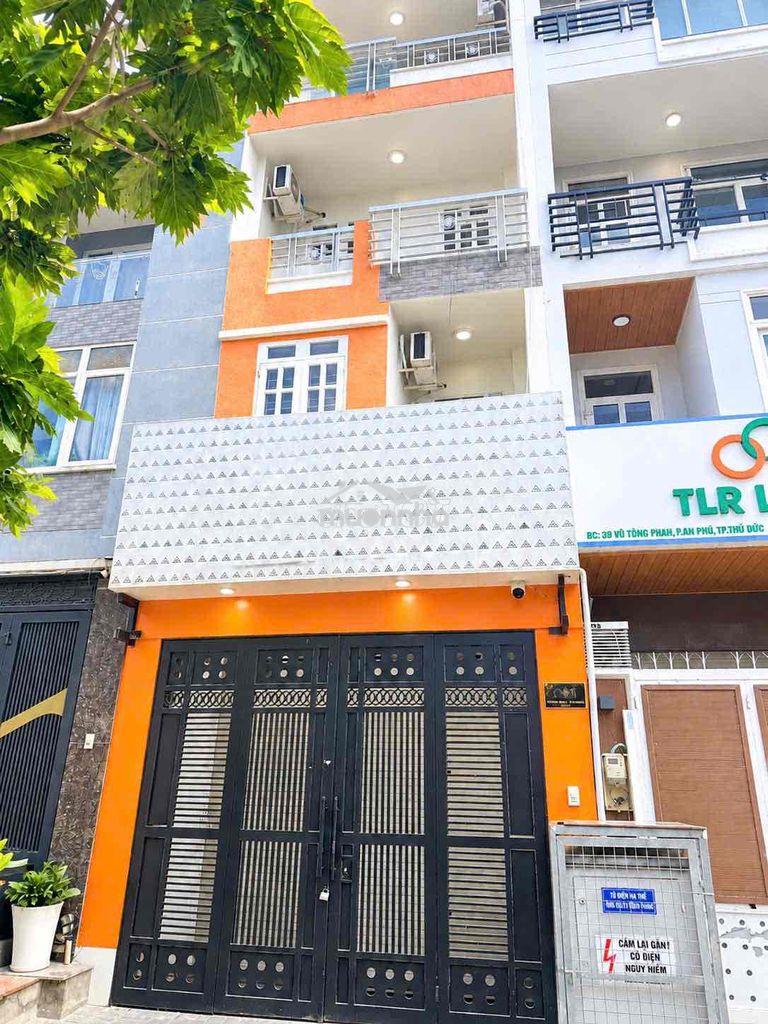 Cho thuê nhà mặt tiền vũ tông phan an phú q2, hầm 4 tầng, 45 triệu