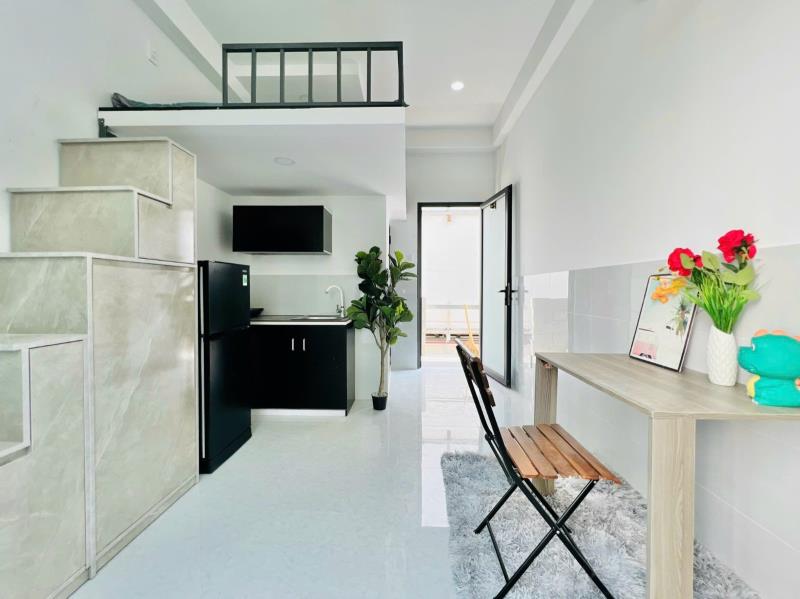 Cho thuê phòng trọ cao cấp, 28m2 có ban công, nội thất | đường kênh tân hoá, gần đh hồng bàng - Ảnh 2