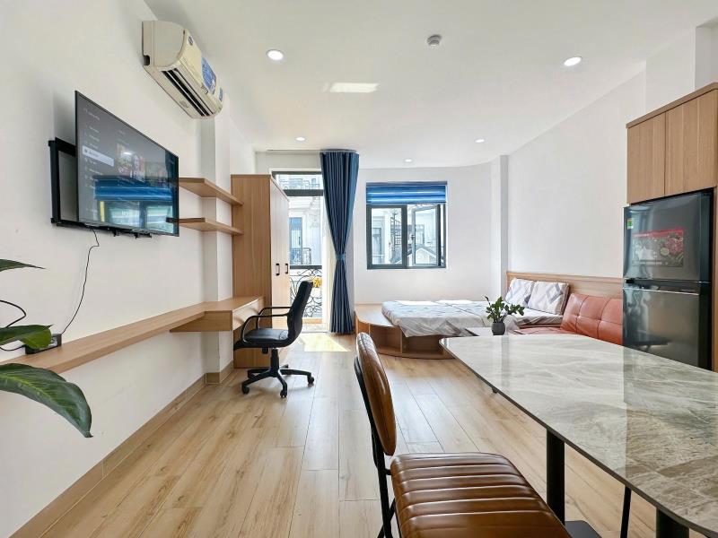 🏡 Fully furnished apartment for rent – tan binh, hcmc  ✨ modern and comfortable apartment in a convenient location. 🌿 private balcony with plenty of natural light and 