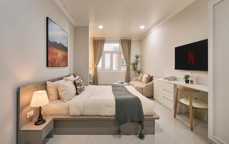 Studio căn hộ dịch vụ ,gần bv tâm anh, công viên gia định