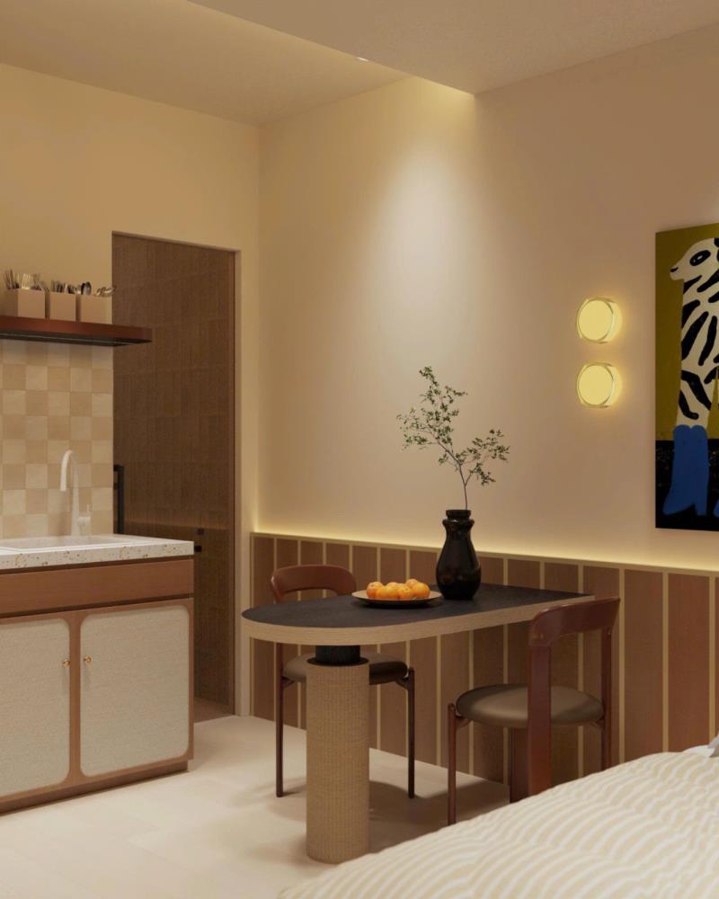 Căn hộ decor ấm cúng máy hút mùi nguyễn văn trỗi gần quận 1,3 - Ảnh 4
