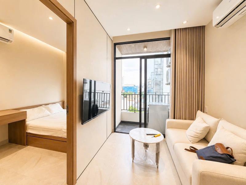 Cho thuê căn hộ 1 phòng ngủ mới 100% gần chợ bà chiểu – phan đăng lưu thuận tiện di chuyển q1, q3, phú nhuận