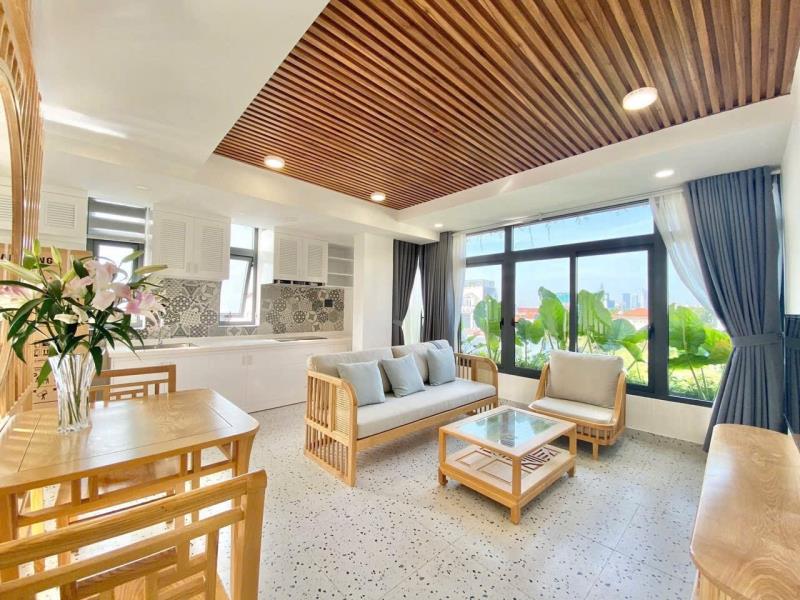 Cho thuê căn hộ cửa sổ đón nắng cực xinh ngay khu ẩm thực phan xích long tiện đi q1, q3, bình thạnh
