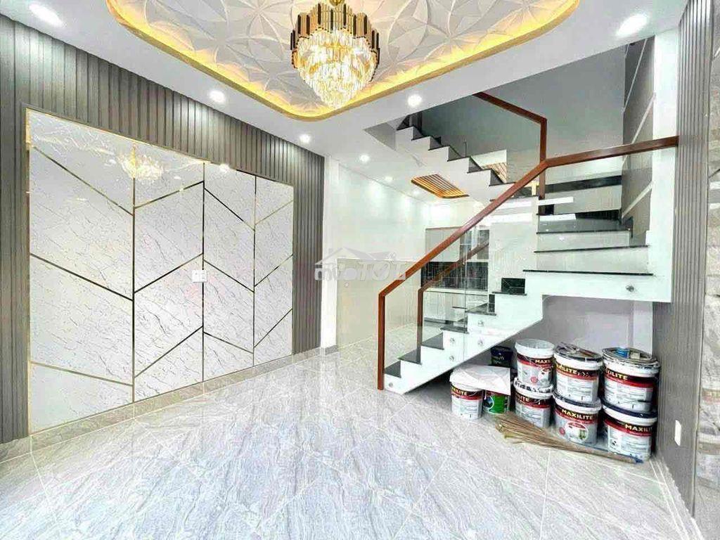 Cho thuê nhà quận 7 hẻm 645 trần xuân soạn, trệt lầu giá tốt 10 triệu - 2