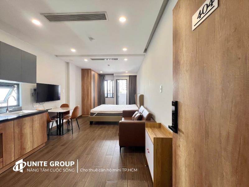 Hot siêu phẩm căn hộ ban công tone gỗ 40m2 full nội thất ngay ngô tất tố gần cầu thị nghè giáp quận 1,3 khu an ninh dân trí cao