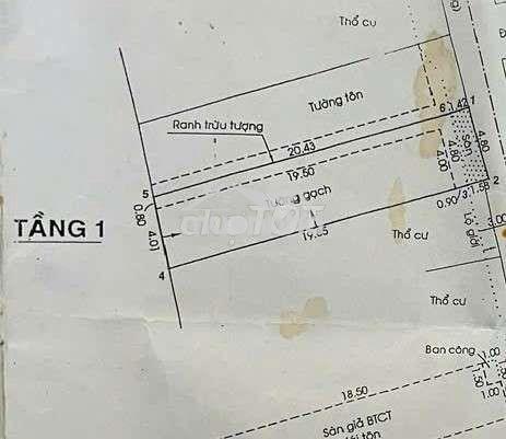 Chủ kẹt tiền cần bán gấp 105,9m đất sẵn dãy trọ 2 tầng vuông vắn