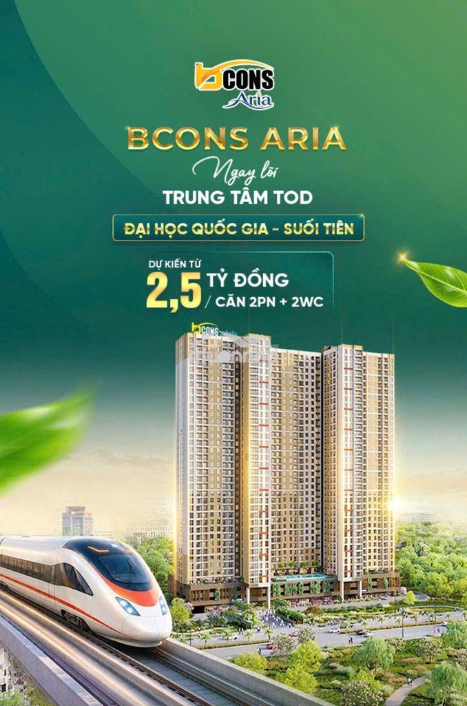 Căn hộ 2pn-2wc bcons aria ngay làng đại học tp.hcm chỉ từ 2,5 tỷ - Ảnh 2