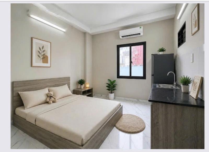 Cho thuê phòng bình thạnh, đầy đủ nội thất, thiết kế hiện đại, thoáng mát, ban công riêng, kế đường điện biên phủ, hàng xanh, gần trường hutech, uef, gtvt,.. - Ảnh 2