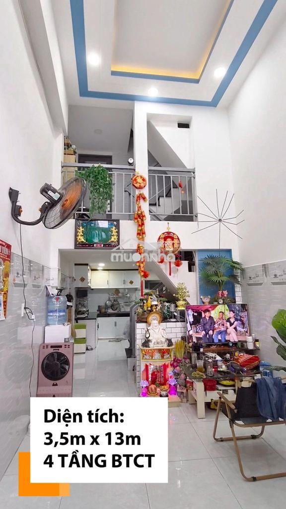 💥 Nhà lò gốm q6 – sát mặt tiền – 4 tầng btct – 3pn – 45m² – 5.4 tỷ tl
