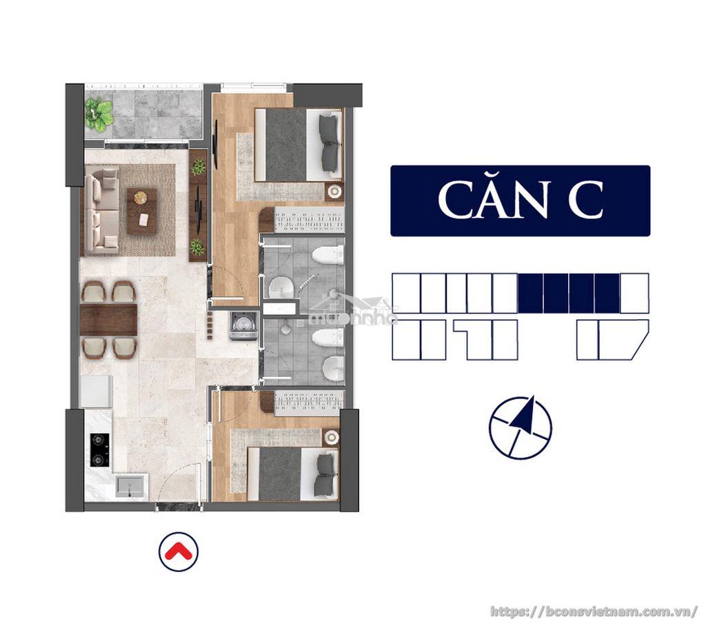 Cho thuê bcons avenue - 1pn1wc 5,5tr/tháng - nhận nhà 20/9/2026 - 3