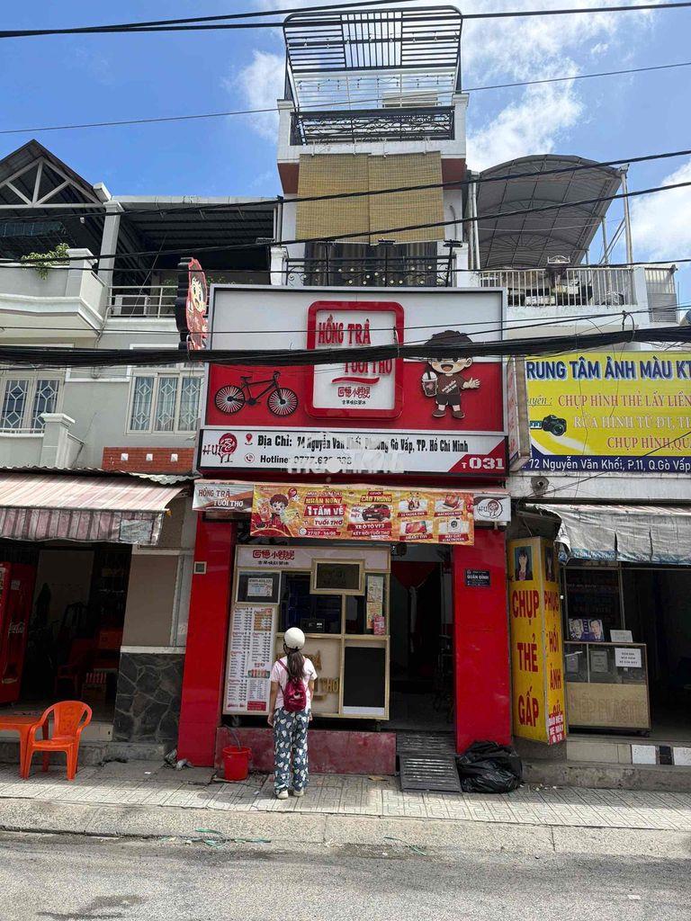 Chính chủ cần cho thuê nhà mặt tiền nguyễn văn khối 23tr
