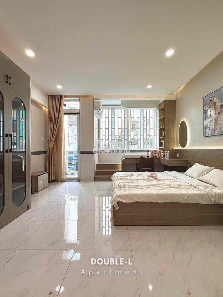 Căn hộ 1 phòng ngủ quận 1 45m2 cửa sổ lớn gần cv lê văn tám full nt