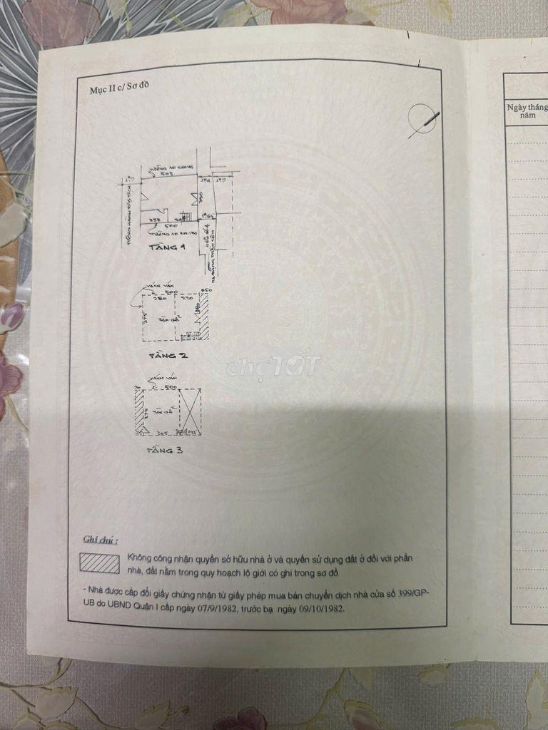Bán nhà hẻm cận mt đặng trần côn, p. bến thành, q.1 – 4,95 tỷ - Ảnh 2
