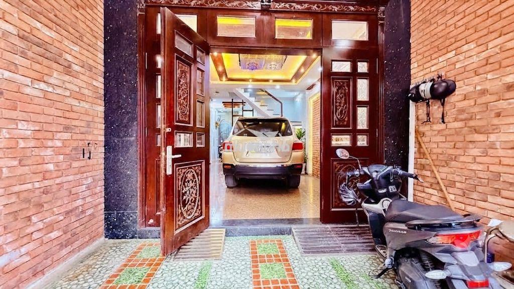 Ngang 4.7m - 75m² - 4 tầng - hẻm xe hơi tránh - phan huy ích - 10p ra - Ảnh 2