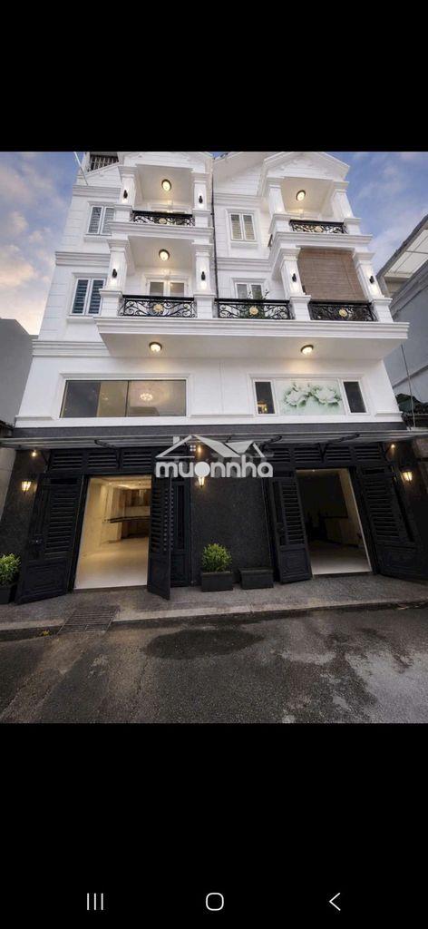 Cho thuê nhà 5x10m 4lầu 5pn 6wc hxt lê trọng tấn