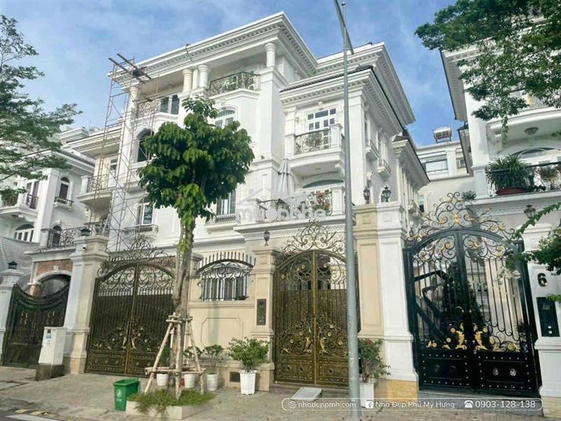 Cho thuê biệt thự cityland 10x25 hầm 4 tầng