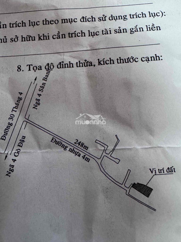 Bán đất 507m2 có 300m2 thổ cư