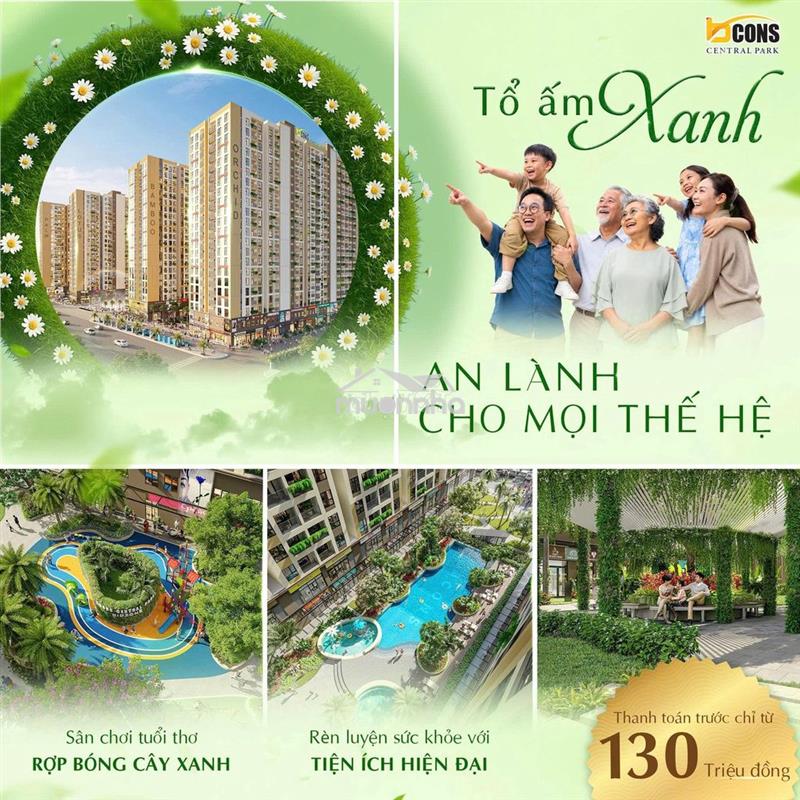 Chỉ 120 triệu – bắt đầu sở hữu căn hộ bcos central park tại biên hòa
