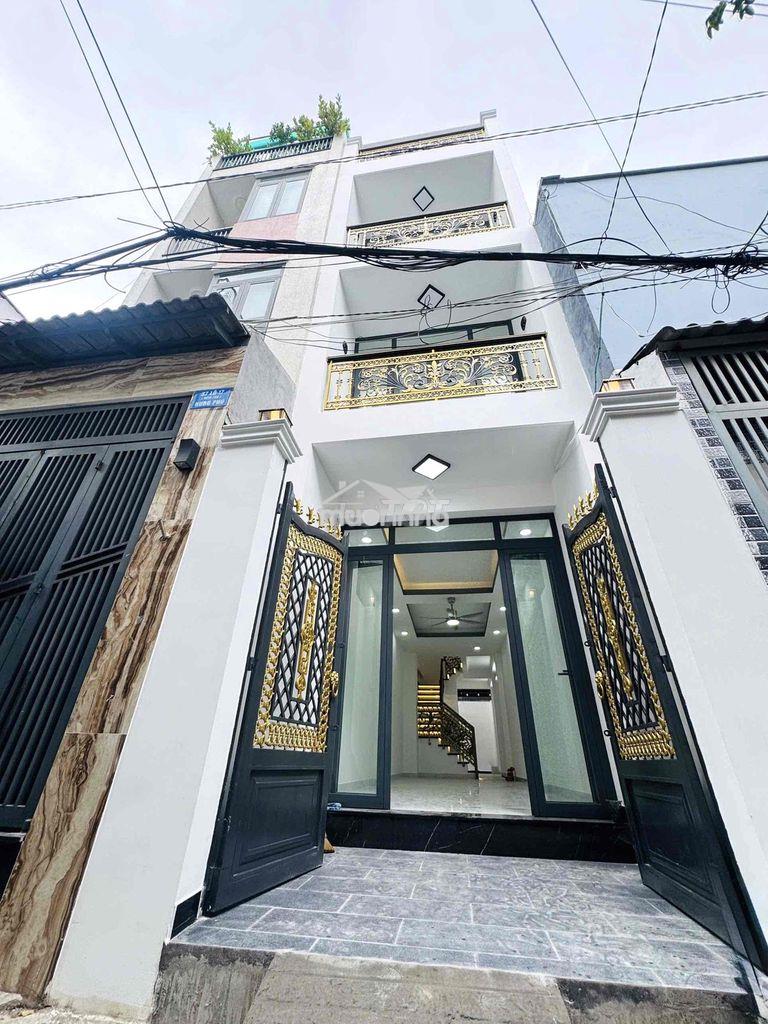 Nhà 4 tầng,  hẻm 4m – cách mt hưng phú chỉ 30m