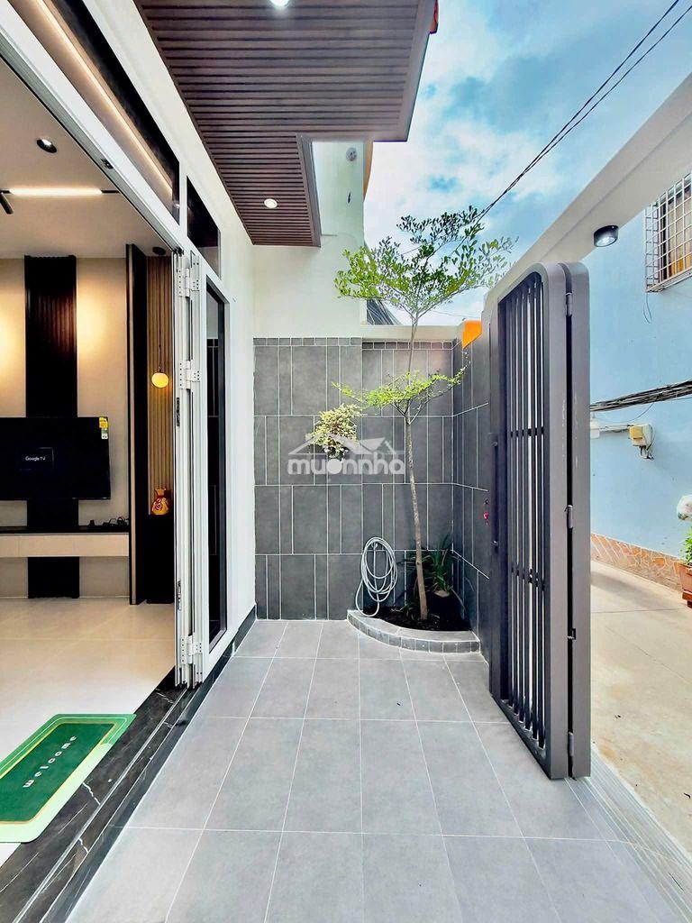 Nhà mới tân hoà đông, 56m2, 3 tầng , 4pn, hẻm 4m ngay chợ phú lâm - Ảnh 2