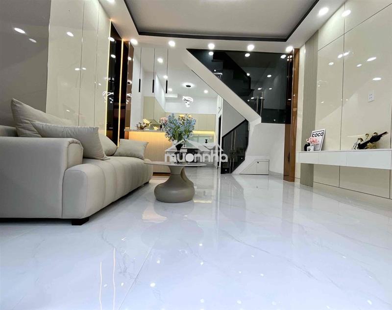 Nhà đúc thật 20m ra hẻm ô tô đậu 2174 huỳnh tấn phát dt:4x8m 2tầng 2pn