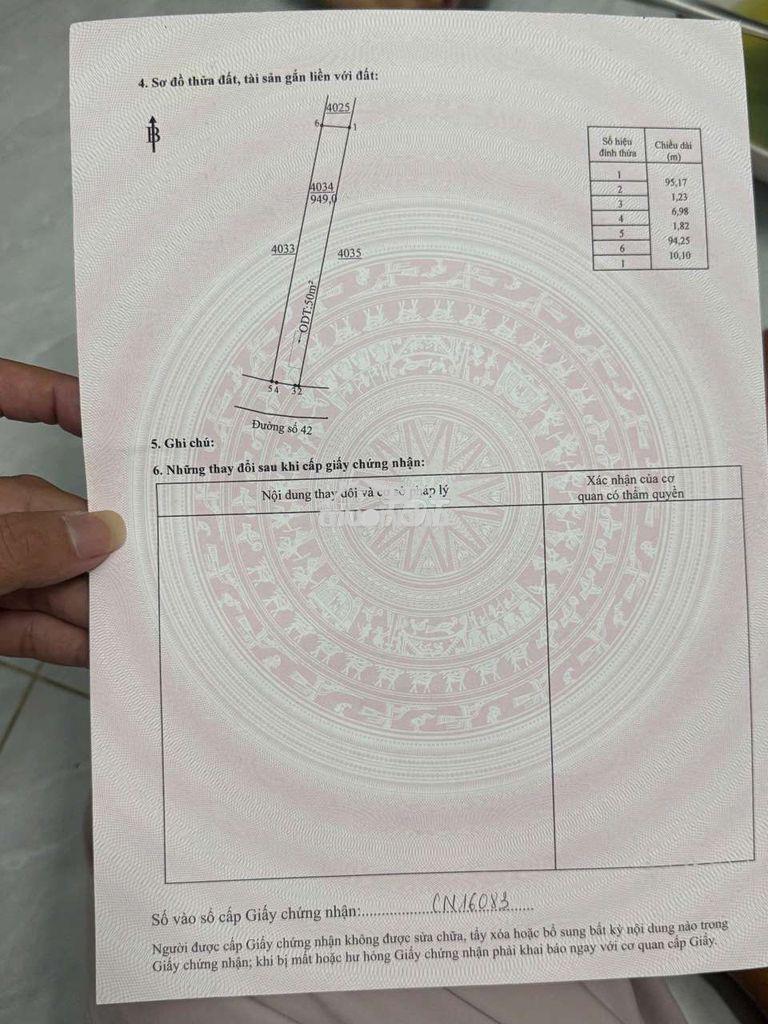 Đất kcn minh hưng 399tr/lô