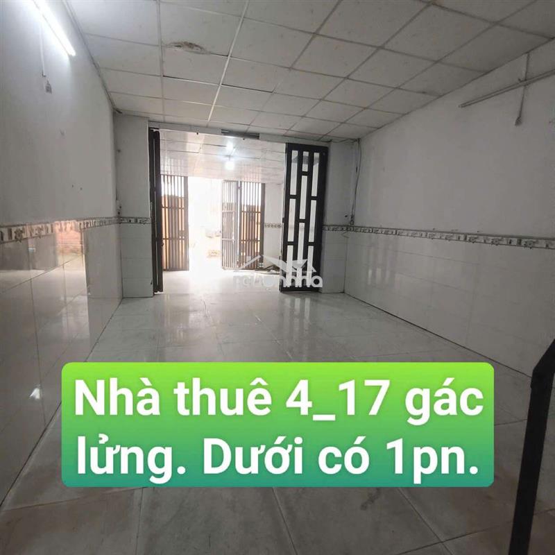 Nhà thuê 4*17  gác lửng đường 6d gần đường lại hùng cường vĩnh lộc b.
