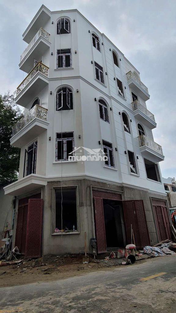 Nhà 5 tầng, 2 mặt tiền, hẻm 10m, nở hậu 4,8/5m × 11m, hồ văn long, b.t