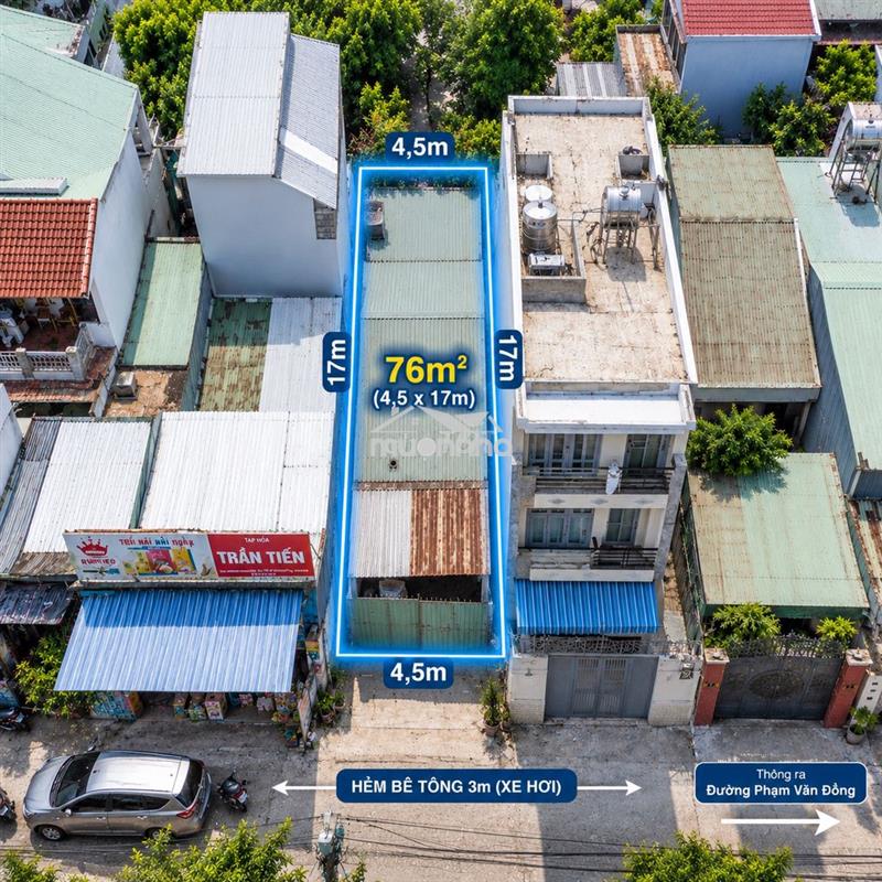 Nhà cấp 4 hẻm xe hơi 76m2 ngang 4,5m cần bán gấp trả bank