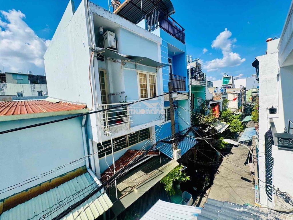 Bán nhà 3 tầng bình trị đông- 24m2, hẻm 4m thông, shr, hoàn công đủ - Ảnh 2