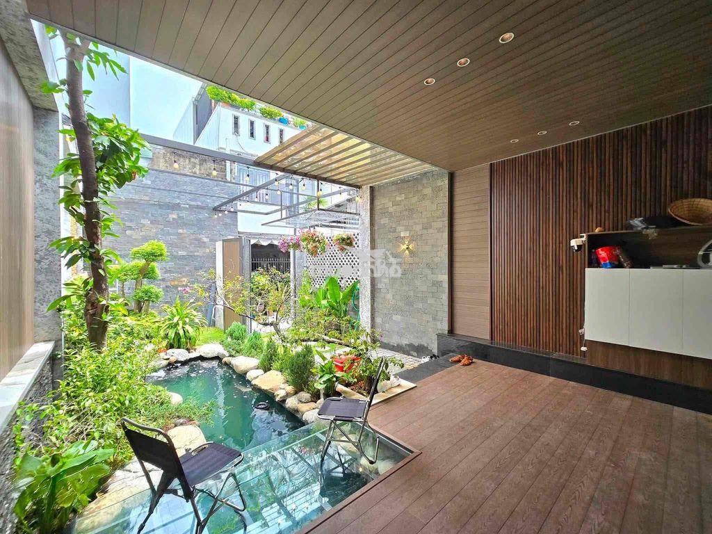 🔥Nhà 3 tầng sân vườn 105m2 có hồ cá koi - kiệt nguyễn phước nguyên - 4
