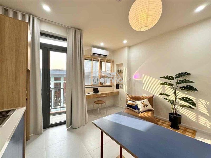 Cho thuê căn hộ 1pn ban công ngay lý thường kiệt - lạc long quân