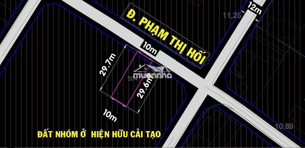Chủ gửi bán lô đất (10x30) ngay mặt tiền phạm thị hối, thị trấn củ chi - Ảnh 4