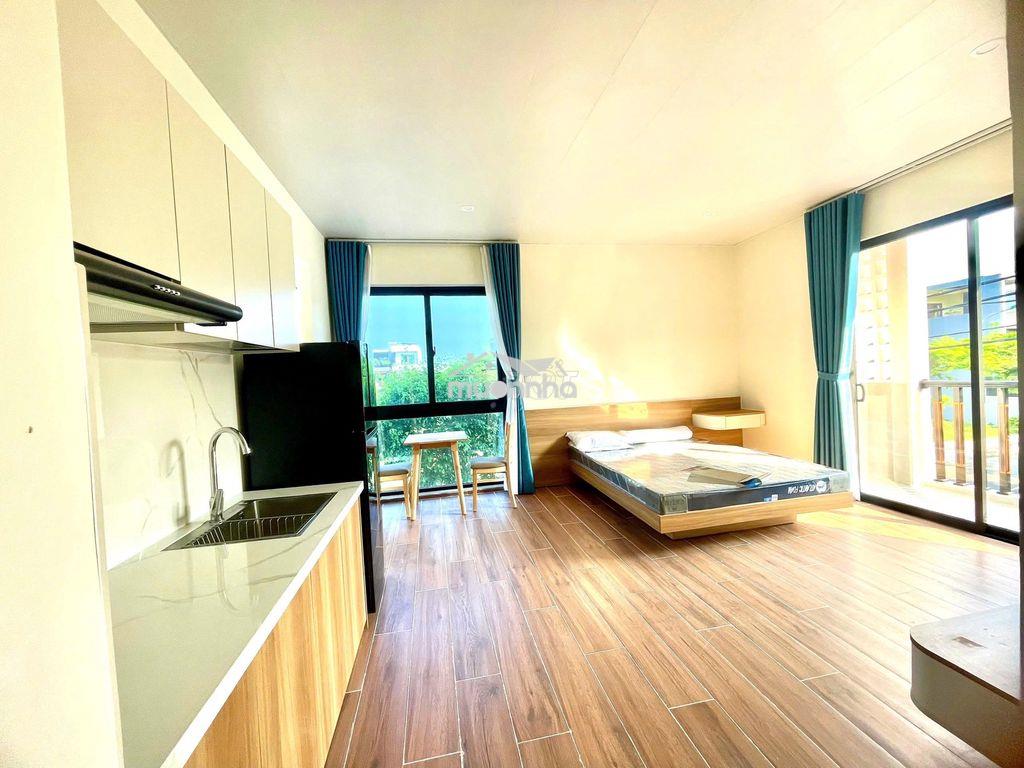 Cho thuê căn hộ studio mới tinh 2 ban công – gần cầu bờ quan - 2