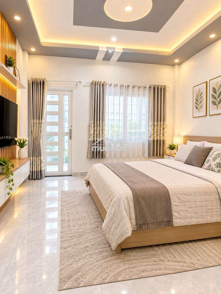 Hẻm xe hơi 40m2 quang trung nhà mới hoàn công qh dân cư hiện hữu - Ảnh 2