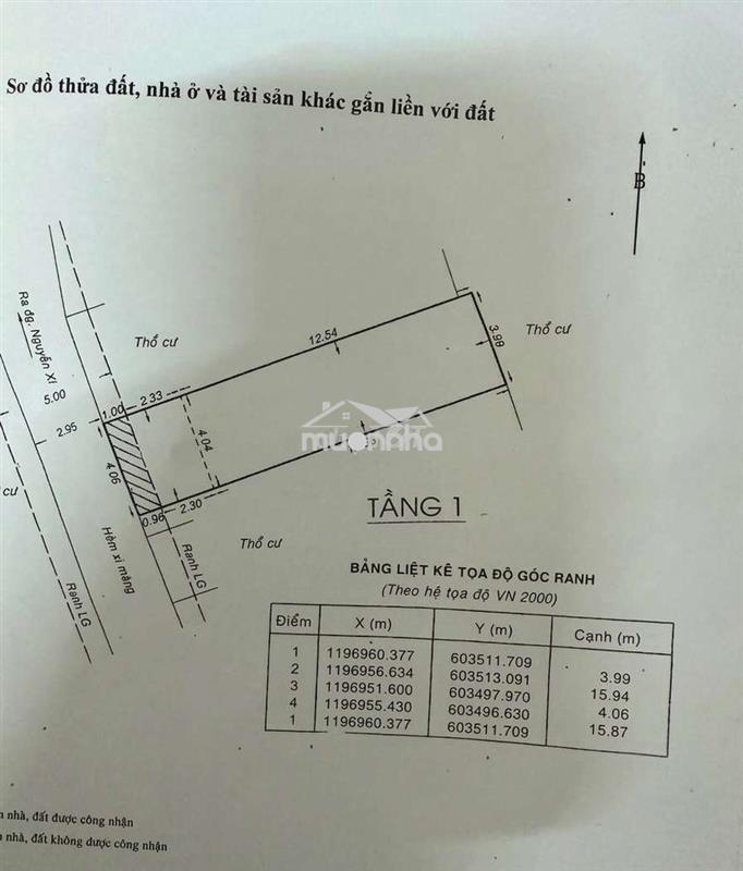 Nhà 2tầng × 58m² - hẻm xe vf3 thông nhiều hướng ra đường nguyễn xí
