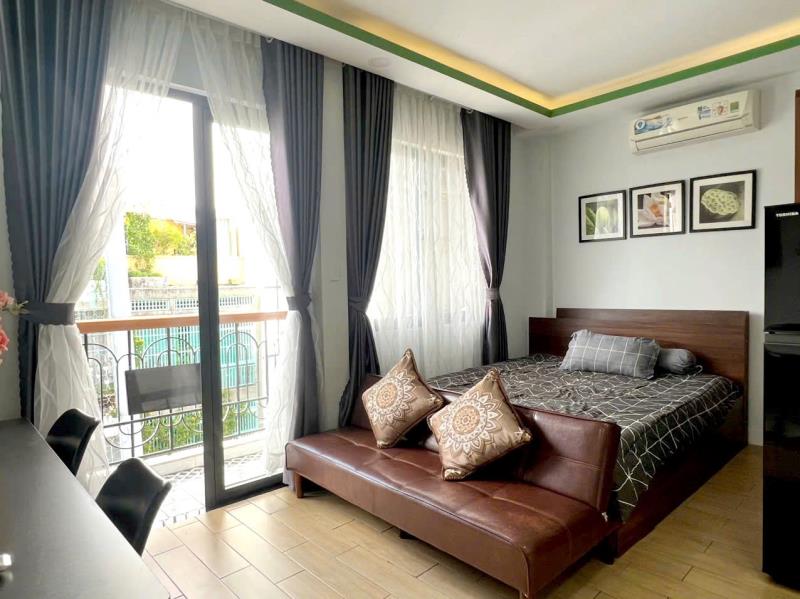 Cho thuê căn hộ ban công rộng, full nội thất xịn - đinh bộ lĩnh, bình thạnh, gần hutech, uef, vlu, uth, ftu.
