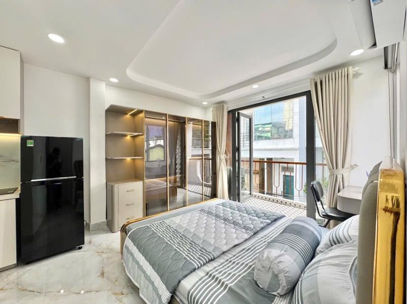 Thuê ngay căn hộ ban công tone luxury cao cấp 40m2 máy giặt riêng ngay phan văn trị gần bạch đằng - tân bình giáp quận 1,3 khu an ninh - Ảnh 3