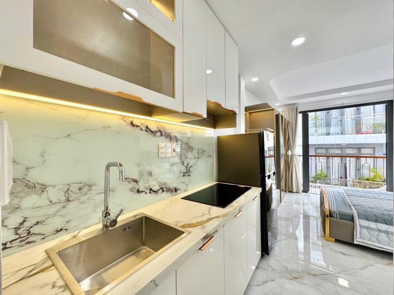 Thuê ngay căn hộ ban công tone luxury cao cấp 40m2 máy giặt riêng ngay phan văn trị gần bạch đằng - tân bình giáp quận 1,3 khu an ninh - Ảnh 4