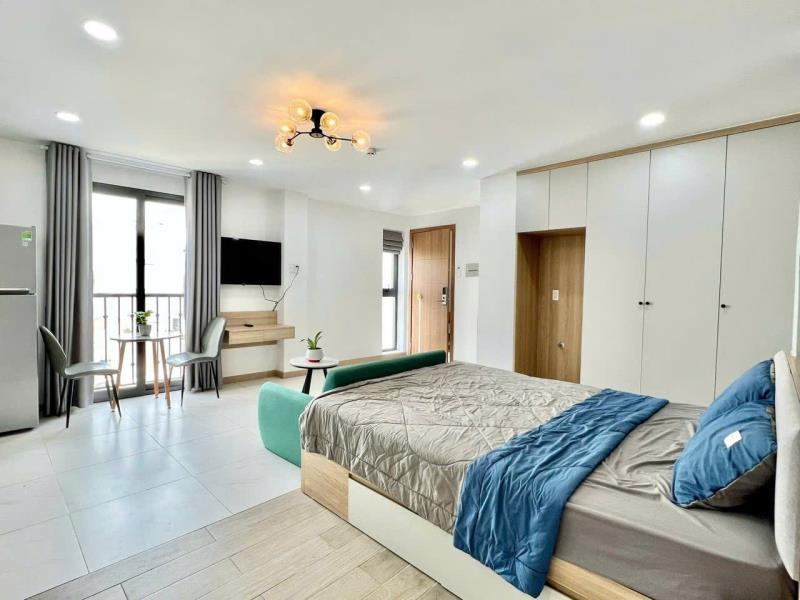Căn hộ cho thuê trung tâm quận 3 – võ thị sáu – ban công – thang máy – bảo vệ – gần công viên lê văn tám