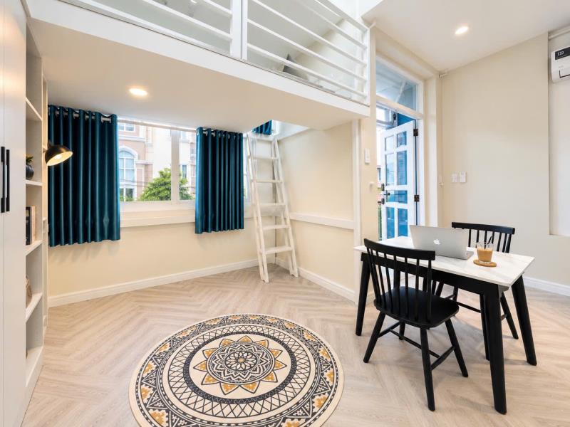 Cho thuê phòng gác 35m², ban công thoáng, full nội thất – nguyễn cửu vân, bình thạnh giáp q1, hàng xanh - Ảnh 2