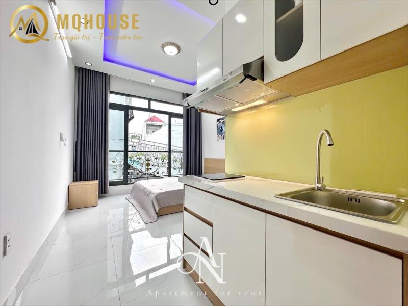 Studio bình thạnh, full nội thất, cửa sổ lớn, ban công, gần bình thạnh, q1, q3, các trường đại học gia định, iuh,... - Ảnh 4