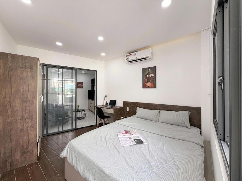 Cho thuê căn hộ mới ban công view toàn cảnh 1pn full nội thất đường trần kế xương sát quận 1 tiện ra hàng xanh , quận 3 - Ảnh 4