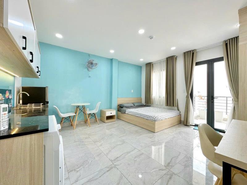 Cho thuê căn hộ 1 pn phan xích long - thích quảng đức full nội thất ban công rộng rãi - tiện di chuyển q3 q1 bình thạnh - Ảnh 2