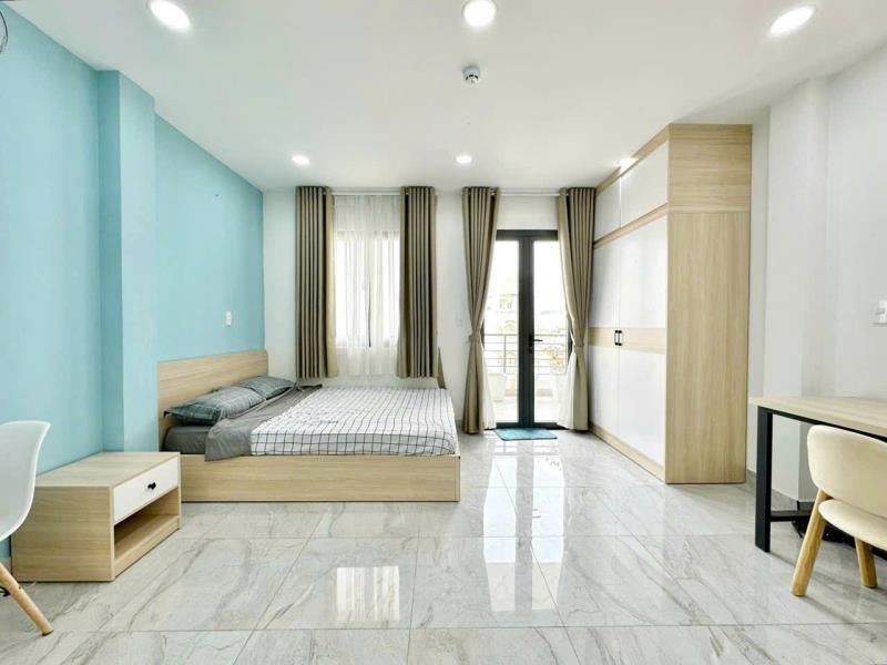 Cho thuê căn hộ ban công lớn, full nội thất & máy giặt riêng - phan xích long giao phan đăng lưu, phú nhuận gần đại học mỹ thuật