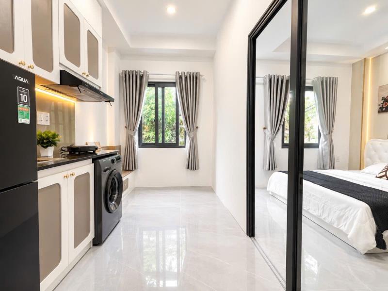 🏡 **Căn hộ 1 phòng ngủ 40m² ban công, máy giặt riêng – nguyễn xí, bình thạnh, gần quận 1 