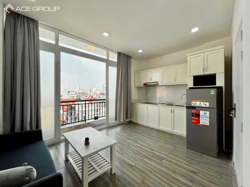 🍃Cho thuê 1pn cao cấp có ban công đón nắng ngay gần cầu lê văn sỹ giáp q3 
