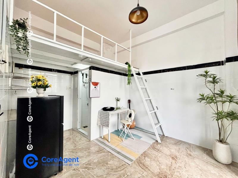 Phòng trọ thang máy bancol full nt kế bên đầm sen 