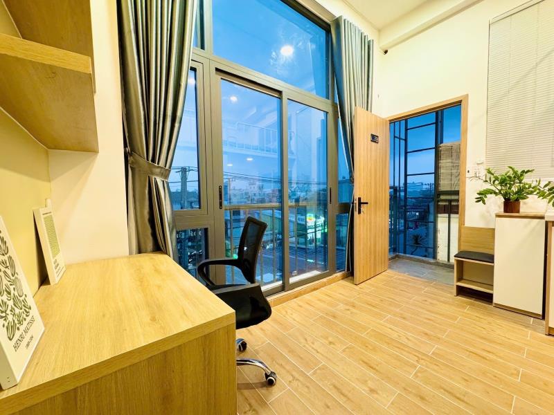 Phòng gác bancol full nội thất , máy giặt riêng, cho nuôi pet, nhận khách nước ngoài